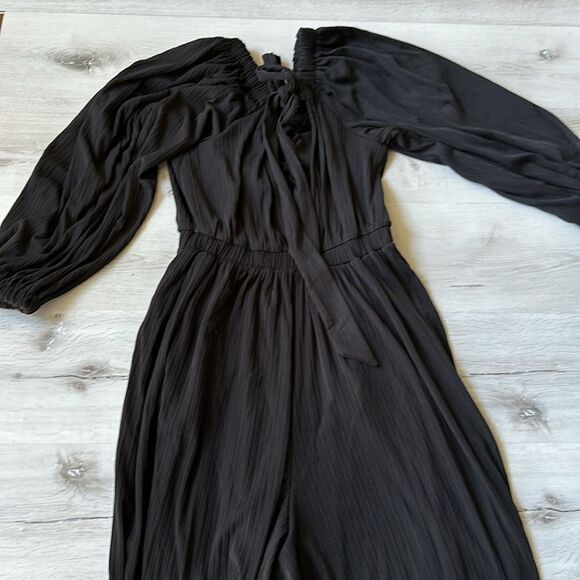 Topshop jersey long sleeve jumpsuit in black Size 8-10 Nwt - Picture 6 of 7